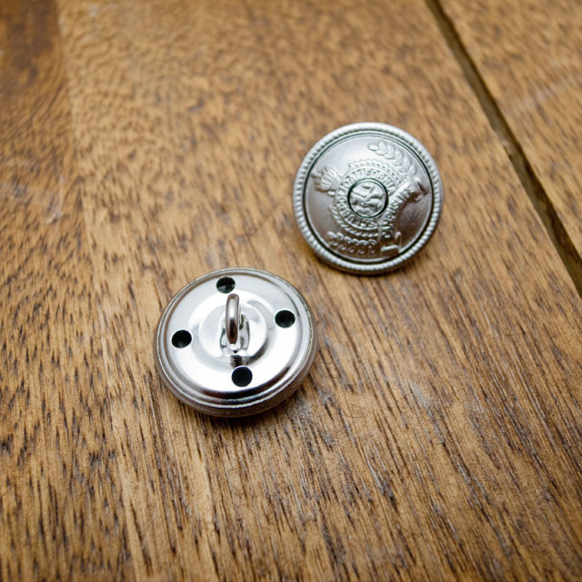 【丸型(エンブレムボタン)】真鍮ボタン#MN19 1穴20mm　C/#S