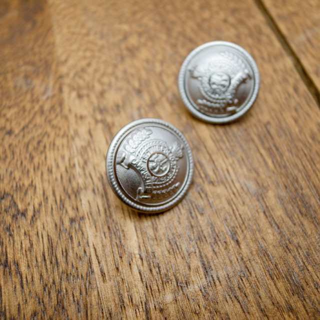 猪 ボタン 真鍮  コイン greek メタル(真鍮)ボタン 20mm 15mm| 《ボタン専門店タカシマ》 貝