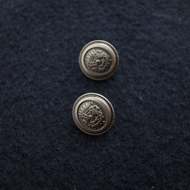 メタルボタンセット エンブレムボタン 15mmx21mm |メタルボタン