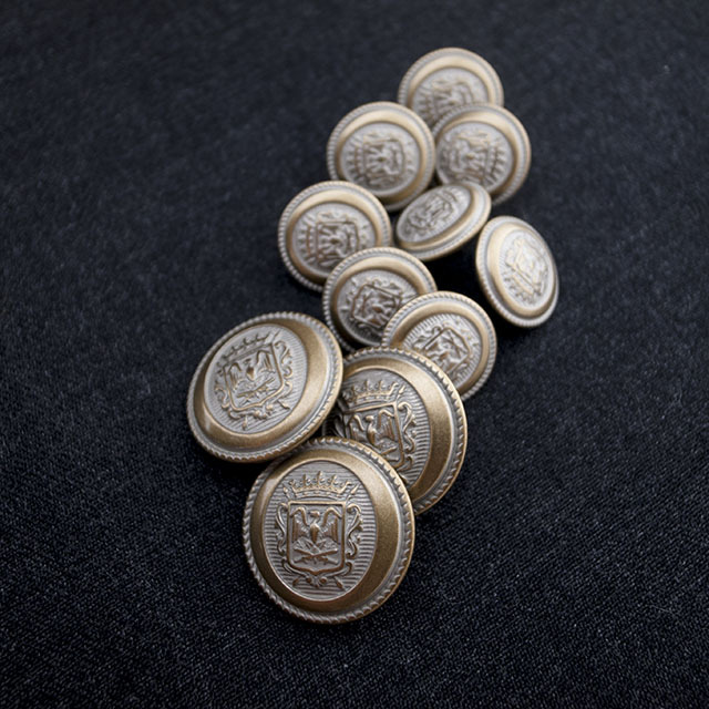 メタルボタンセット エンブレムボタン 15mmx21mm |メタルボタンの卸