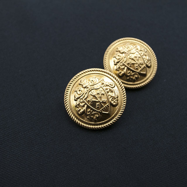 極美品 ポンポネット 150cm フォーマル セットアップ 金ボタン エンブレム メタルエンブレムボタン｜金ボタンの卸通販 《タカシマ》