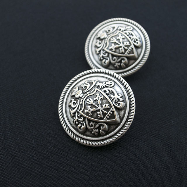 メタルエンブレムボタン