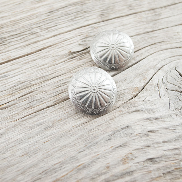 キャピタル　ネイティブ　ショール　シルバーコンチョ img-concho-nativeflower-silver