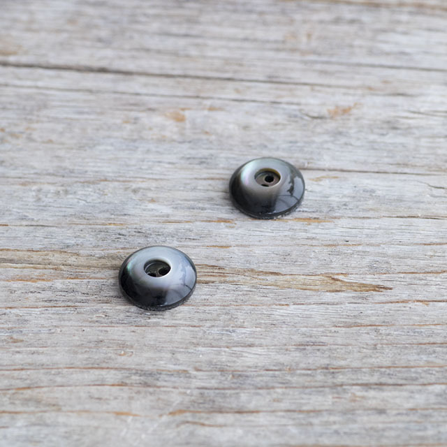 【ドーナツボタン】黒蝶貝 貝ボタン#bt120 2穴10mm
