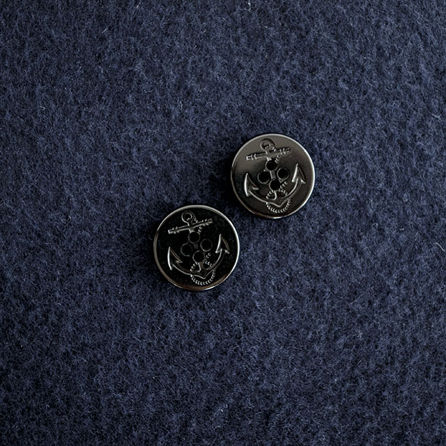コートボタン、イカリボタン、21mm|貝ボタン□タカシマ□