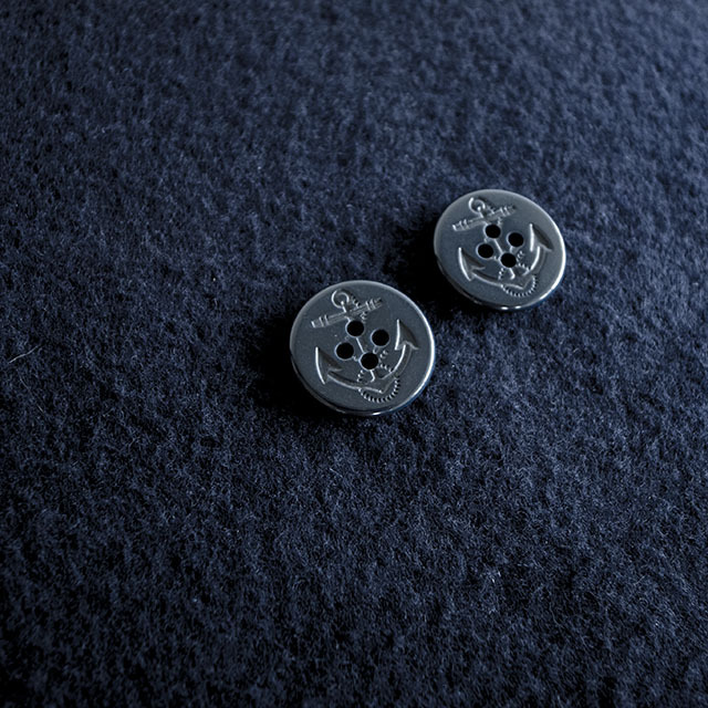 コートボタン、イカリボタン、23mm|貝ボタン□タカシマ□