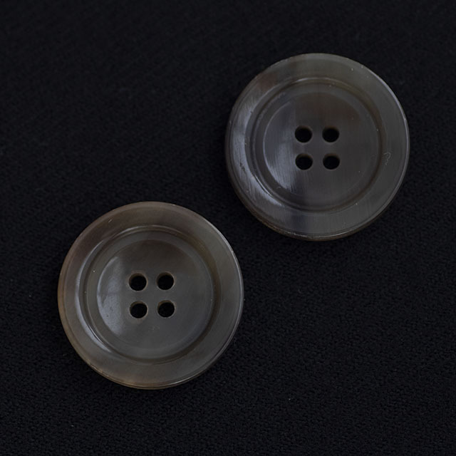 【ほぼ未使用】水牛ボタン ヴィンテ ージシープレザー ミドル丈 コート　Mサイズ 本水牛(ホーン)ボタン 35mm | 貝ボタン□タカシマ□