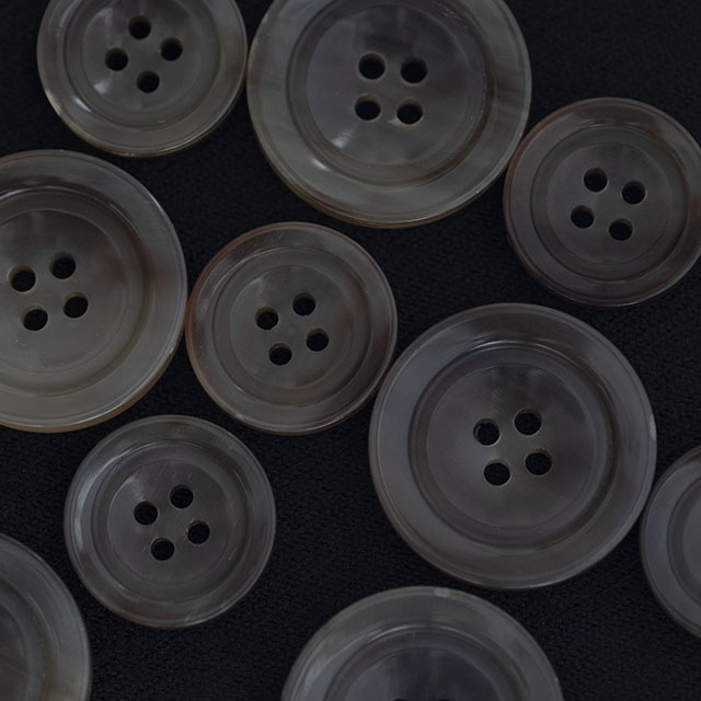 スーツ用ボタンセット 本水牛ボタン 15mm＆20mm | タカシマボタン