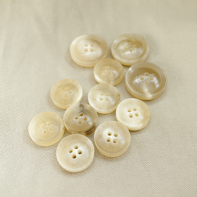 スーツ用ボタンセット 本水牛(ホーン)ボタン 15mm＆20mm | 貝ボタン