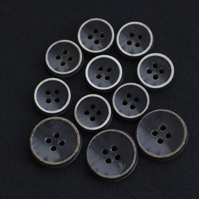 スーツ用ボタンセット 本水牛(ホーン)ボタン 15mm＆20mm | 貝