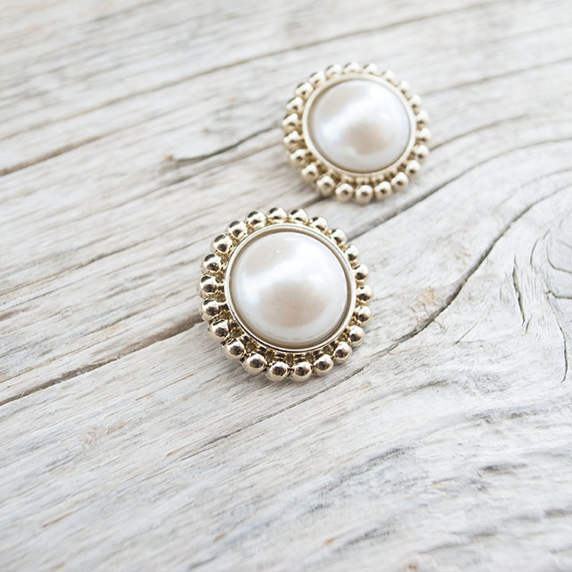 メタルパールボタン