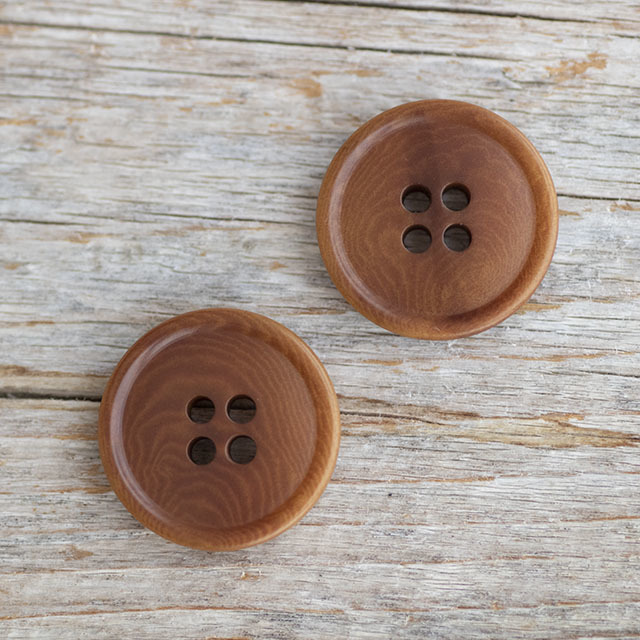 寄木デザインボタン 20mm | 木ボタン タカシマボタン