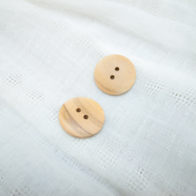 ウッド（木）ボタン 25mm《ボタン専門店タカシマ》 貝ボタンメーカー