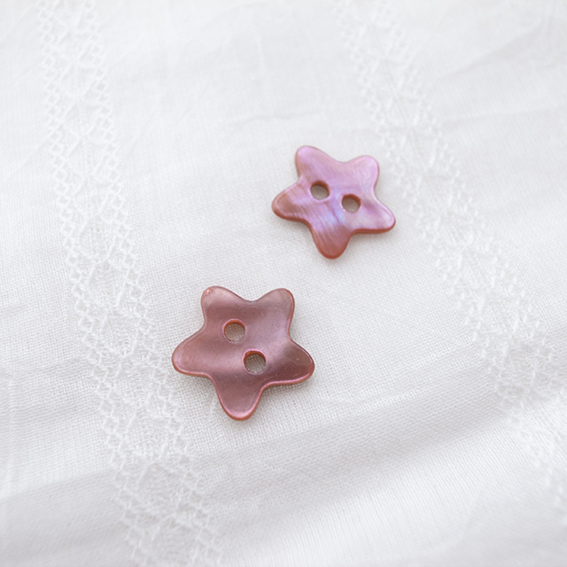 アワビ貝染色ボタン 星の形 11 5mm 貝ボタン卸通販 タカシマ