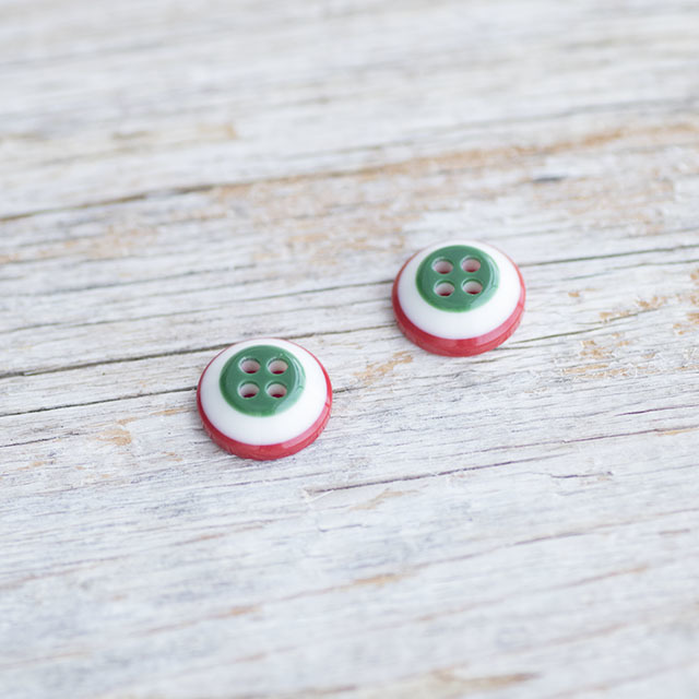 イタリア国旗ボタン