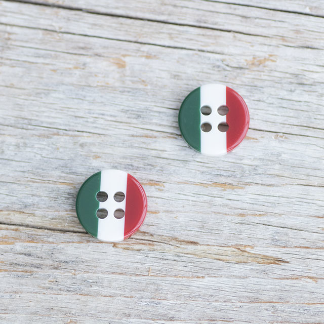 イタリア国旗ボタン