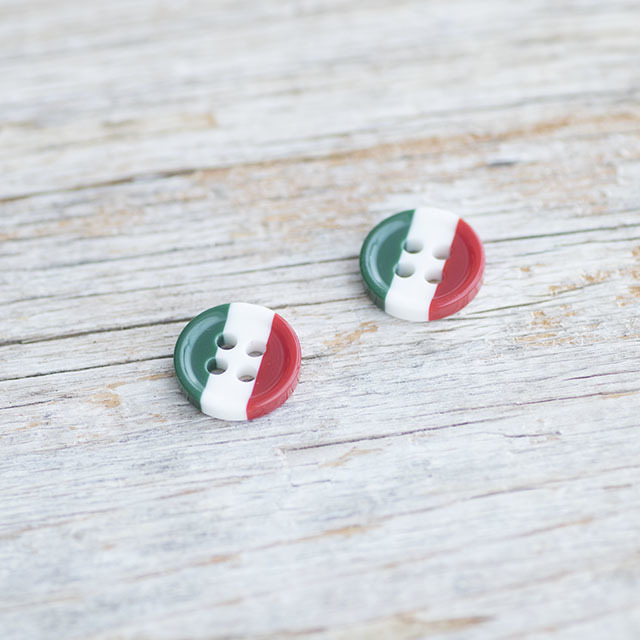 イタリア国旗ボタン