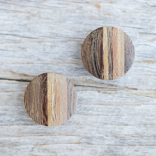 寄木デザインボタン 18mm | 木ボタン タカシマボタン