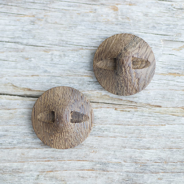 寄木デザインボタン 18mm | 木ボタン タカシマボタン