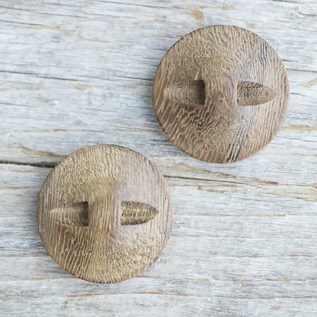 寄木デザインボタン 23mm | 木ボタン タカシマボタン