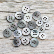 9mm黒蝶貝ボタン｜シェルボタンの卸通販 《タカシマ》