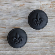 ユリの紋章ボタン