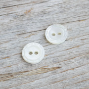 【丸型(デザイン ステッチ)】高瀬貝ボタン#bt036 2穴10mm