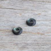 【ドーナツボタン】黒蝶貝 貝ボタン#bt120 2穴11.5mm
