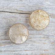 【シンプルデザイン貝ボタン　SAND】カピスシェル #BT225  C/#47ゴールド 1穴18mm