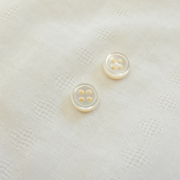 【厚みのあるボタン(4mm厚)】高瀬貝貝ボタン#00017 4穴10mm