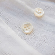 【厚みのあるボタン(3mm厚)】高瀬貝貝ボタン#bt131 4穴11.5mm