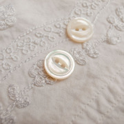 【丸型(デザイン キャッツアイ)】白蝶貝ボタン#bt038 2穴13mm