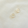 【厚みのあるボタン(4mm厚)】高瀬貝貝ボタン#00017 4穴10mm