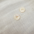 【丸型(デザイン 花切子)】高瀬貝ボタン#bt061 2穴 11.5mm