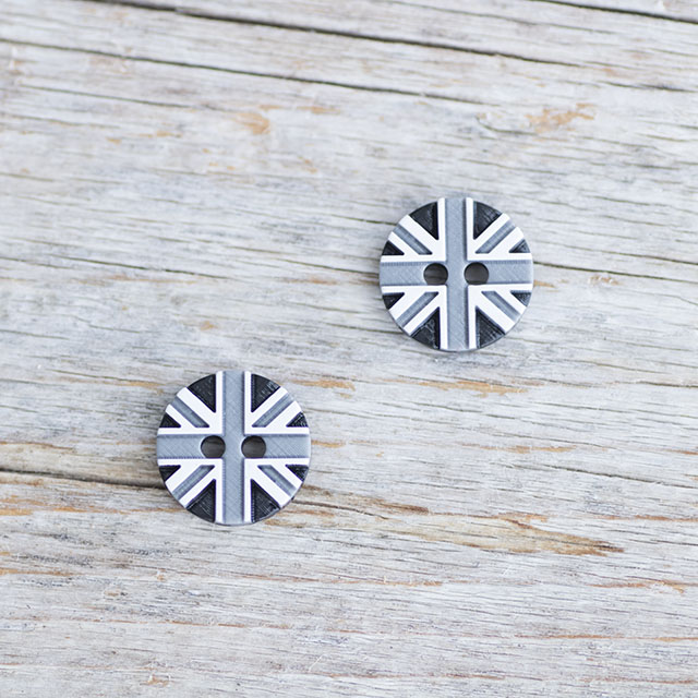 ユニオンジャック国旗ボタン