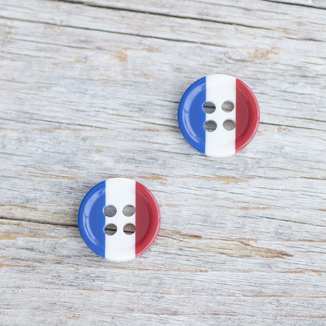 フランス国旗ボタン