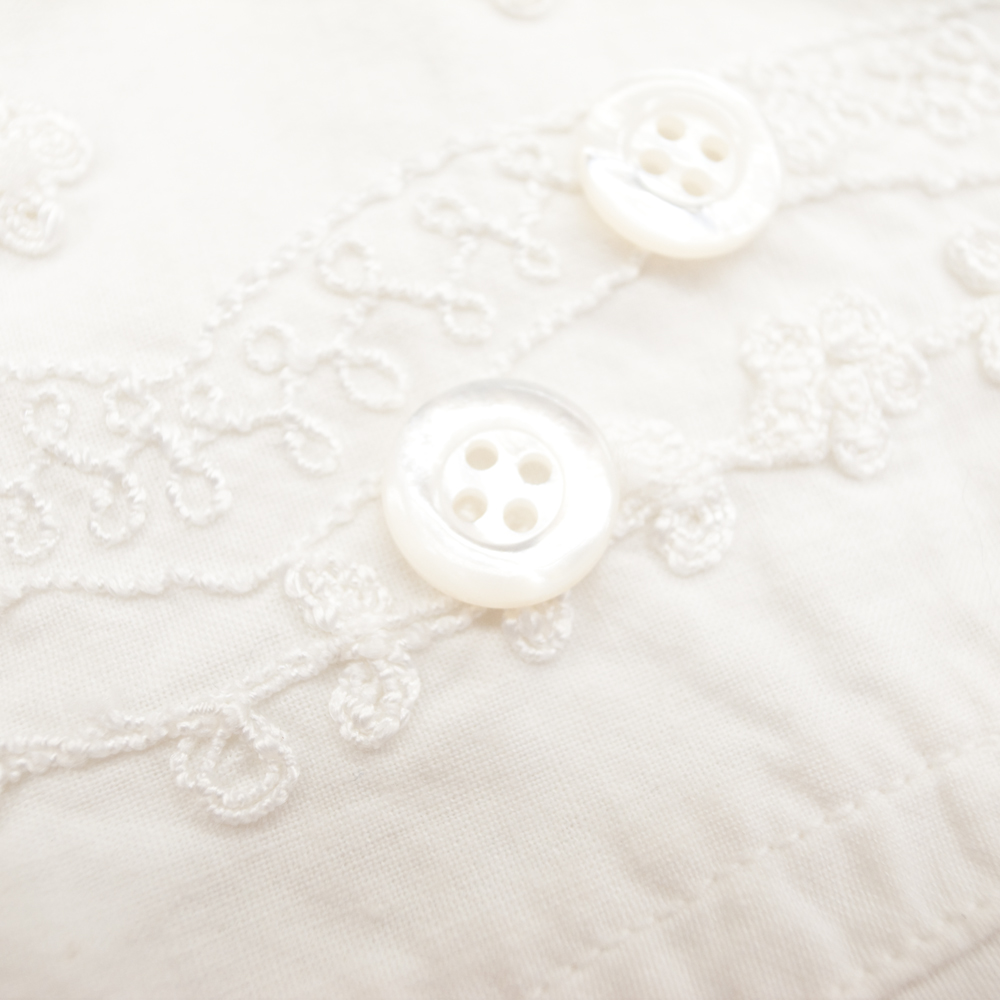 【丸型(シンプルデザイン)】白蝶貝ボタン#bt129  4穴11.5mm