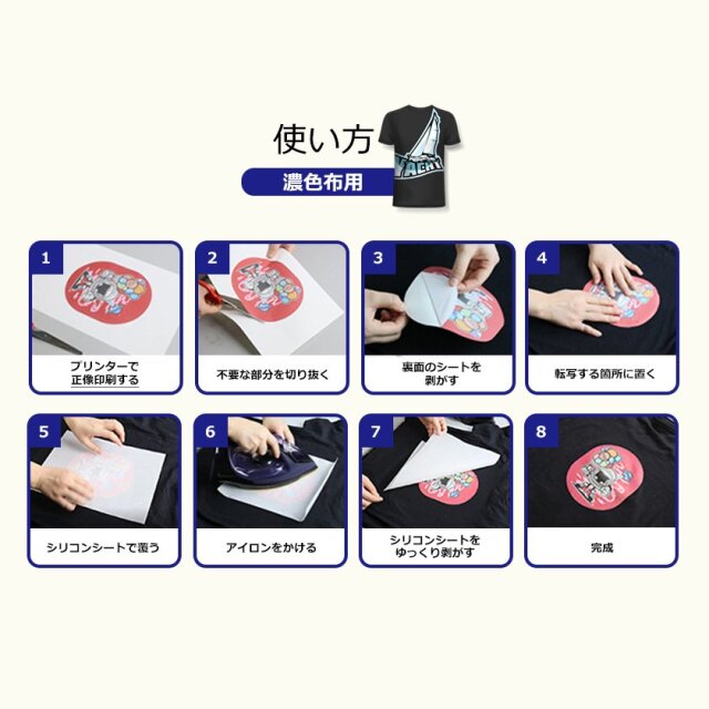 アイロンプリントペーパー 濃色布用 A4サイズ APNA4 株式会社真善美