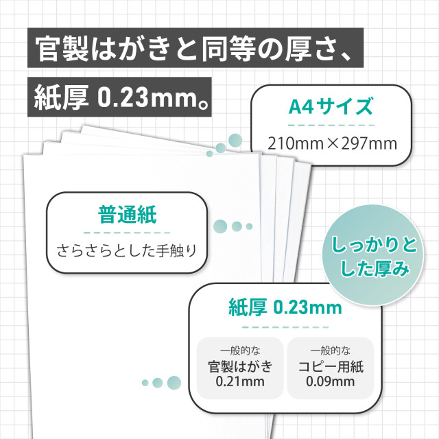 普通紙 A4サイズ 厚さ0.23mm 80枚入り FA-A4-80 株式会社真善美