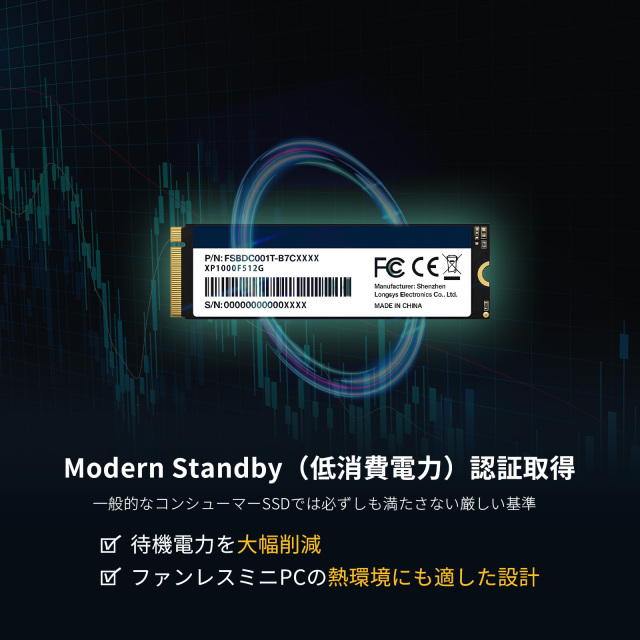 M.2 2280 PCIe NVMe SSD 512GB Gen3×4 PCパーツ 内蔵型SSD 増設用 交換