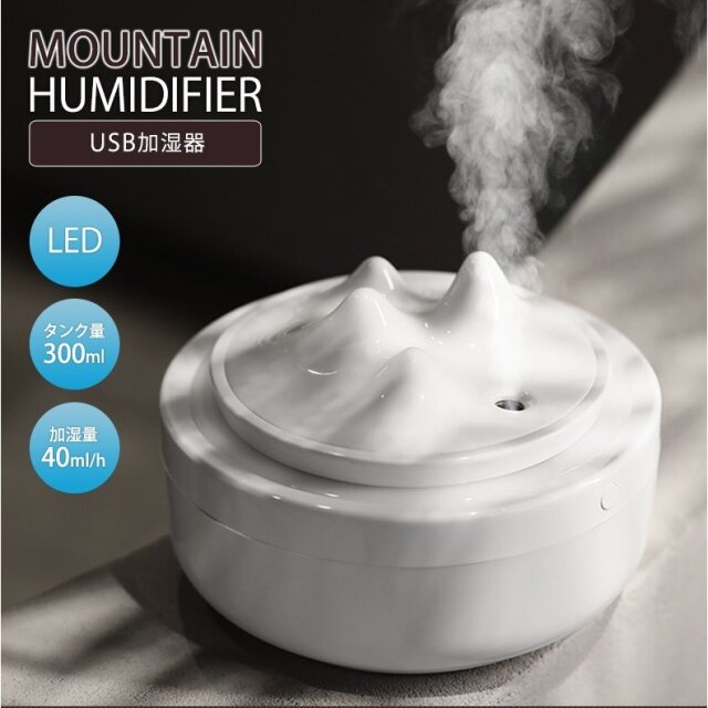 卓上加湿器  充電式 超音波式USB加湿器
