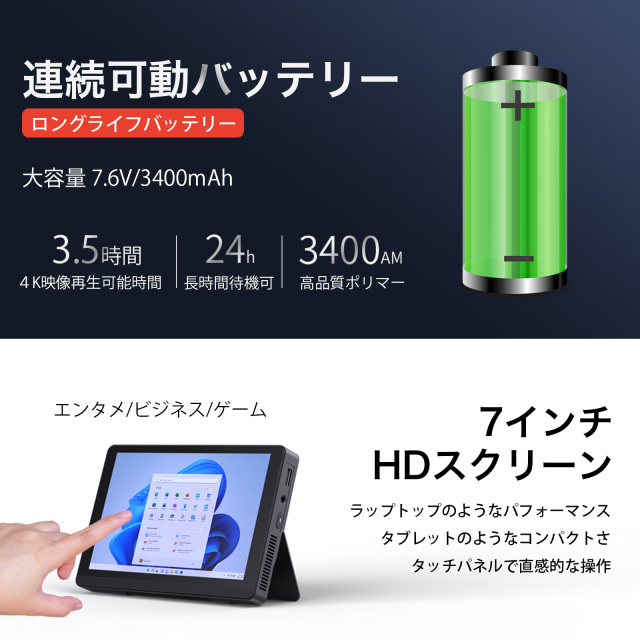 Skynew ミニPC Intel N100 / 16GB / 512GB SSD / Win11/ HDMI×1