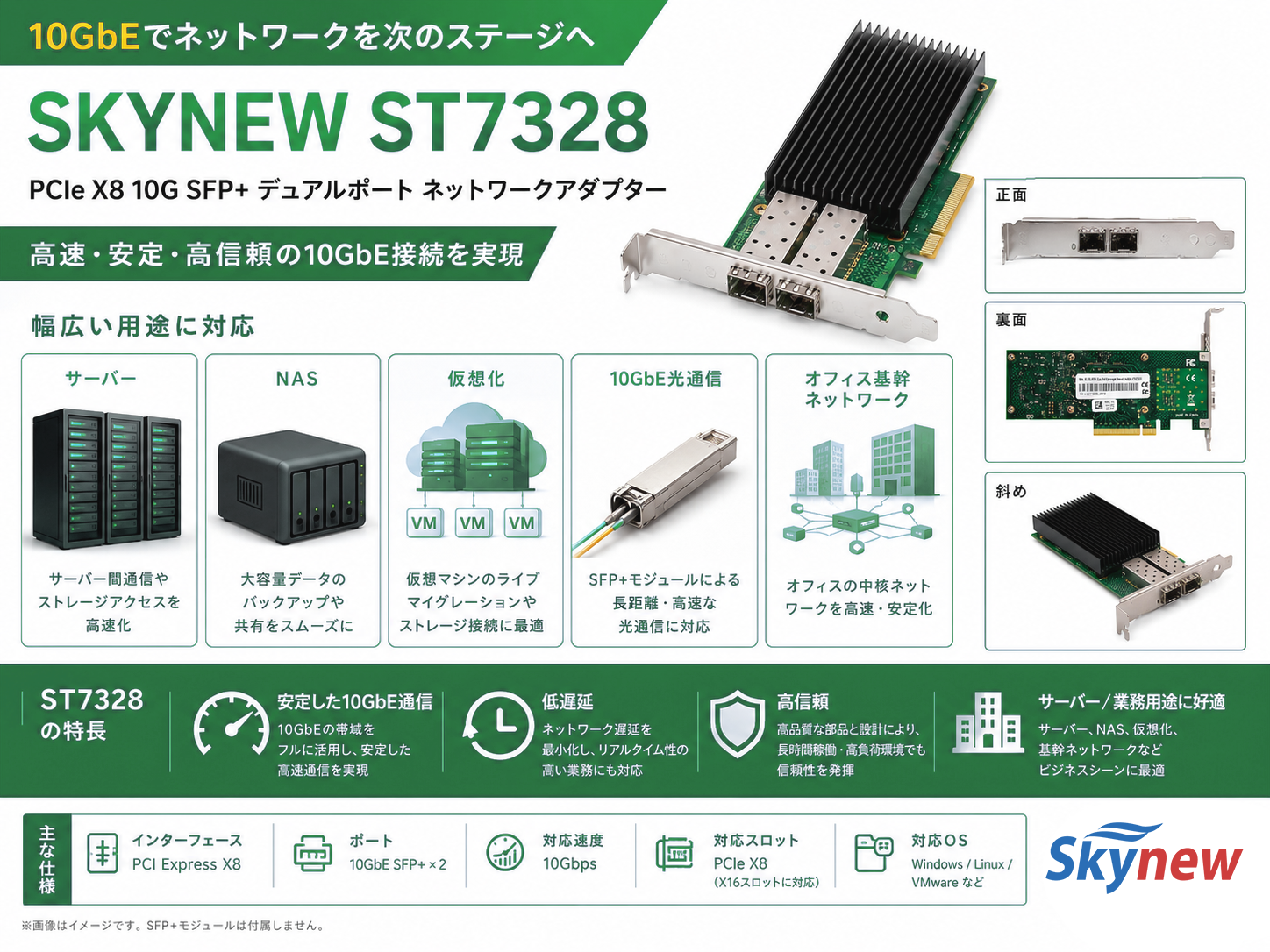 Skynew ST7328 有線LANカード 商品画像