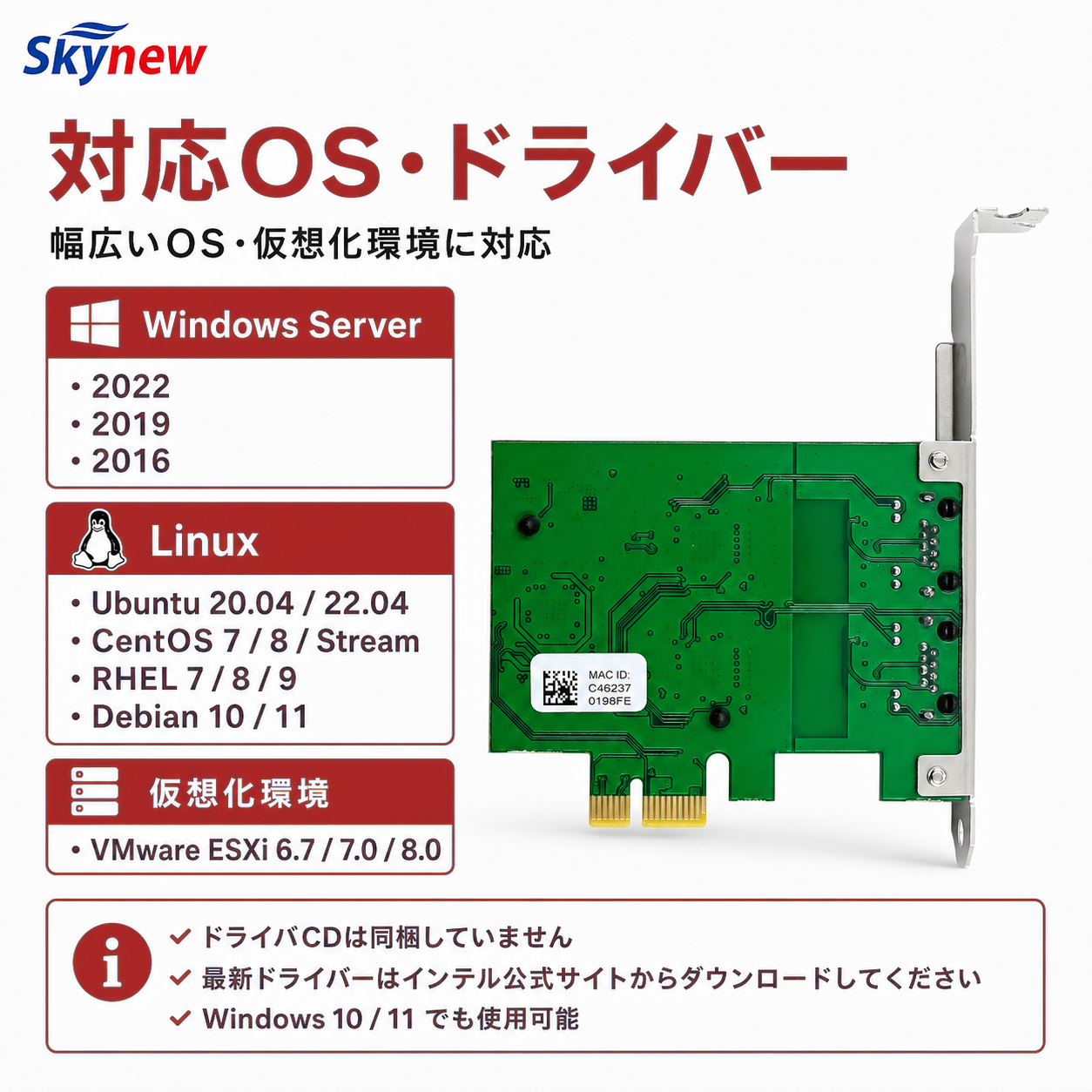 Skynew ST7470 有線LANカード 商品画像