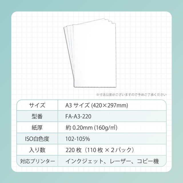 BBEST】普通紙 A3 220枚