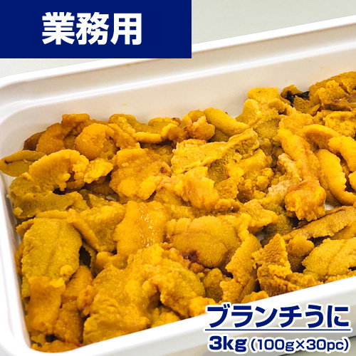 【業務用】無添加 ブランチウニ A 3kg (30pc入り) ｜1pc￥2366