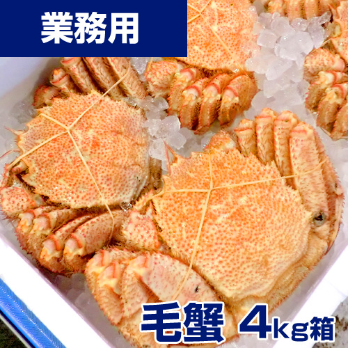 【業務用】毛ガニ 4kg6尾 (1尾650g前後) ○ボイル冷凍