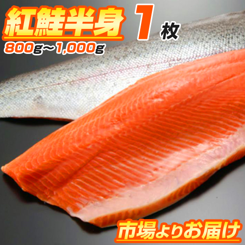 紅鮭半身 800g前後 フィレ