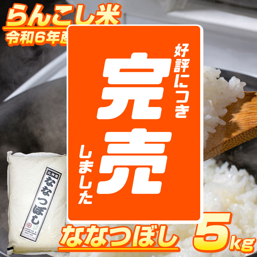 6年収穫 ななつぼし　北海道蘭越産　1等米　10kg 令和6年産 北海道 らんこし米 ななつぼし 5kg 【福岡農園】北海道