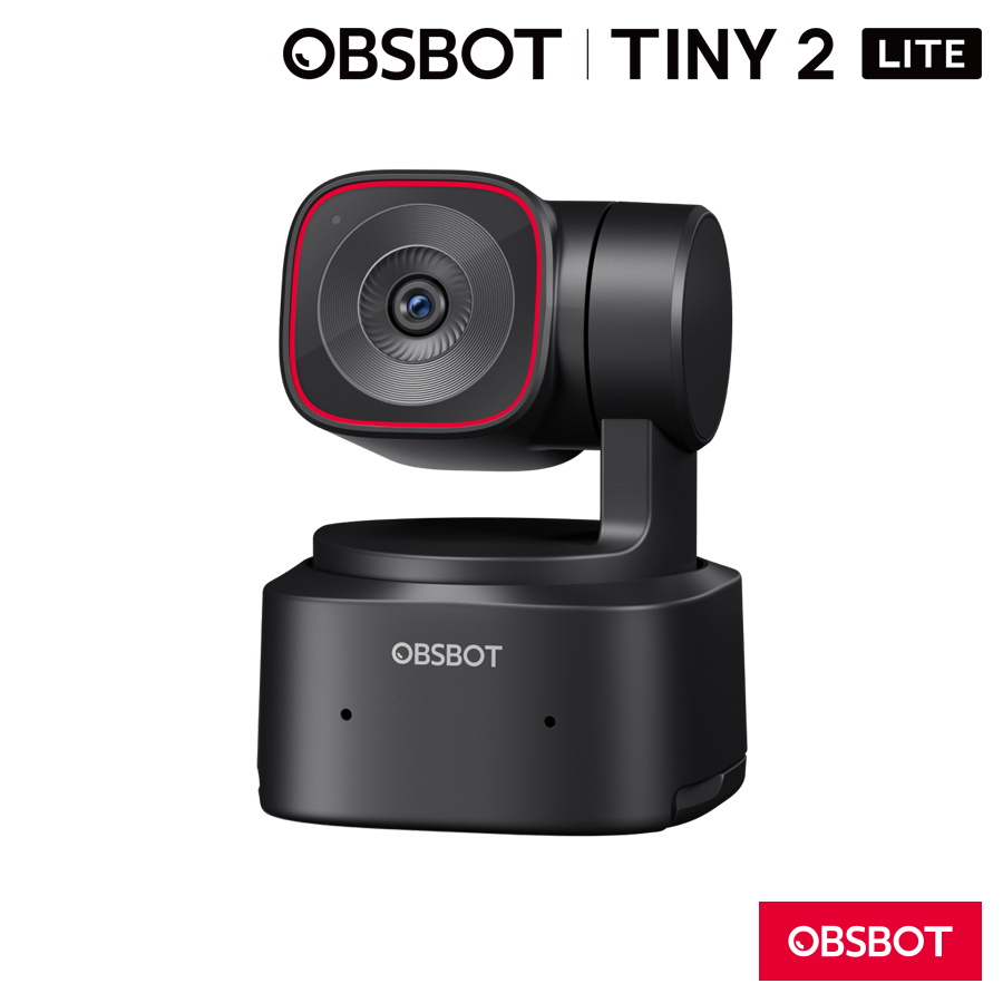 【OBSBOT Tiny 2 Lite】AIパワード4K PTZウェブカメラ ゲームライブ配信 オンライン会議 プレゼンに（返品不可）
